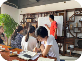 公司总经理颜总亲临授课